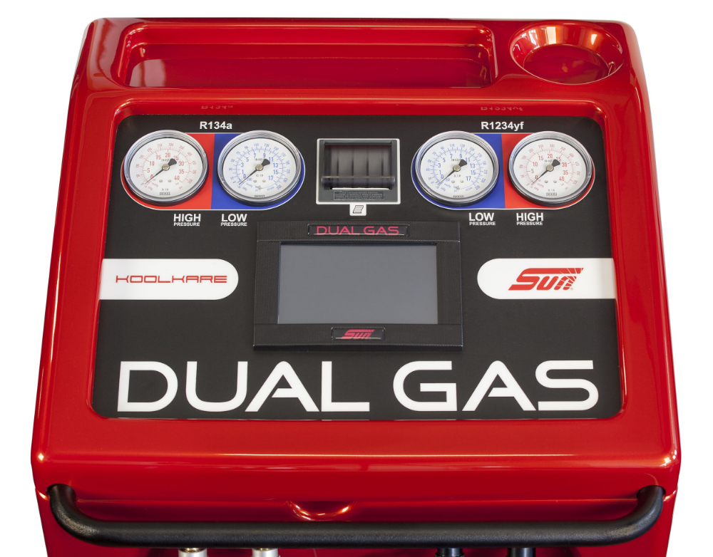Een gecombineerde R1234a/R1234yf-duogasmachine kan meerdere aircokoudemiddelen analyseren