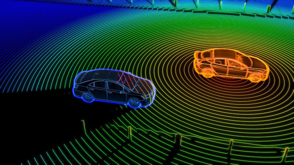 LiDAR (Light Detection And Ranging) brengt posities en afstanden accurater in kaart dan radar en kan kleinere voorwerpen detecteren