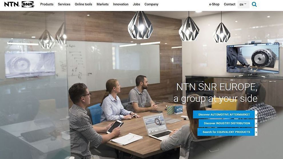 Vernieuwde website van NTN-SNR