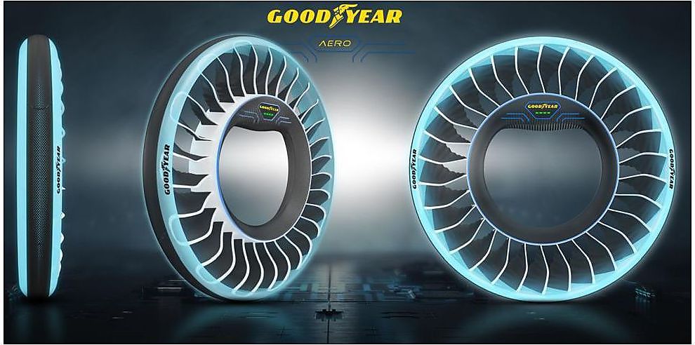 Goodyear présente un pneu conceptuel pour les véhicules autonomes et volants