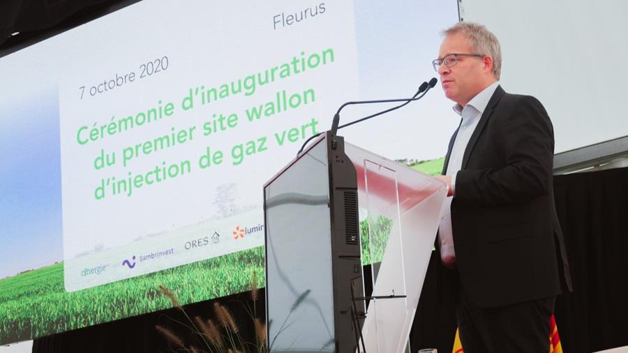 PREMIÈRE INJECTION DE GAZ VERT DANS LE RÉSEAU WALLON