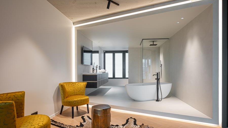 Une finition de salle de bains de qualité avec des techniques décoratives