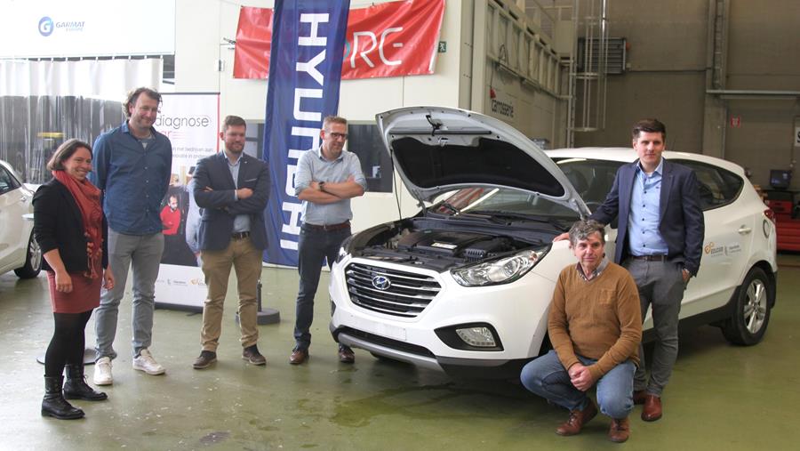 Eerste waterstofwagen voor het secundair autotechnisch onderwijs