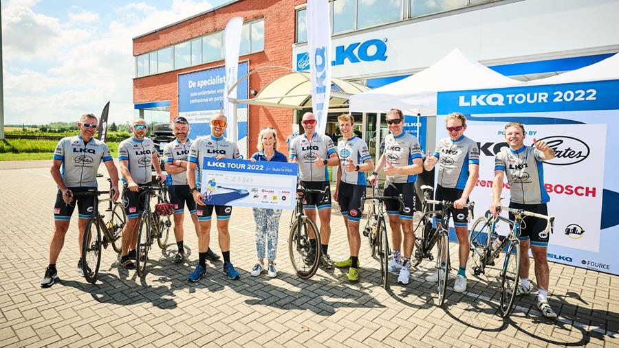 LKQ Belgium zamelt € 23.824 in voor Make-A-Wish