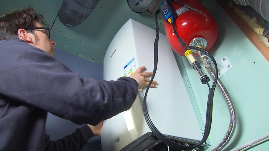 Centrale verwarming op gas