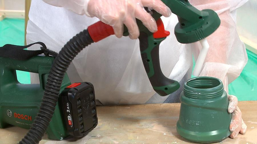 Hoe gebruik je een elektrische verfspuit?