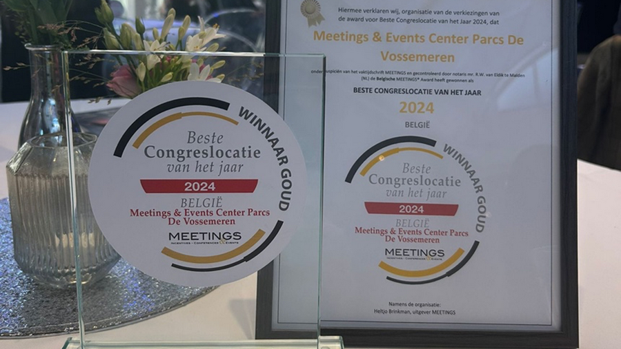 Center Parcs De Vossemeren est le meilleur lieu de congrès de l'année 2024