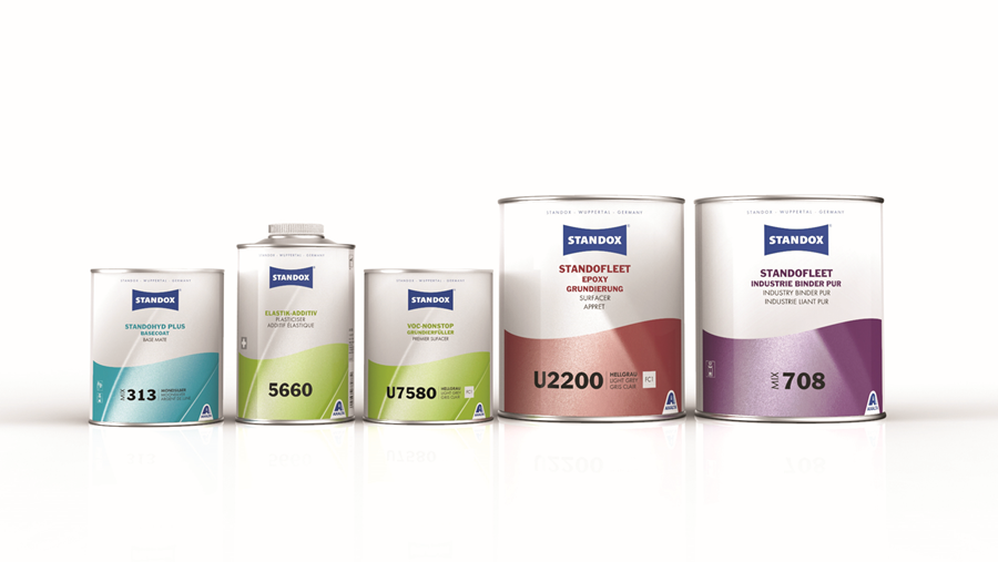 Nouveau design de l'étiquette produits Standox