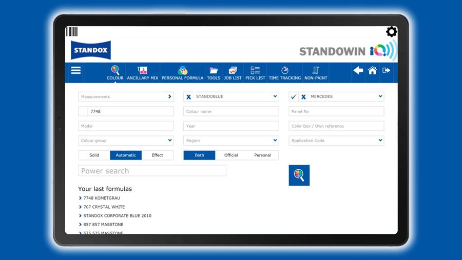 L’avenir numérique: gestion des couleurs via l'application Standowin iQ